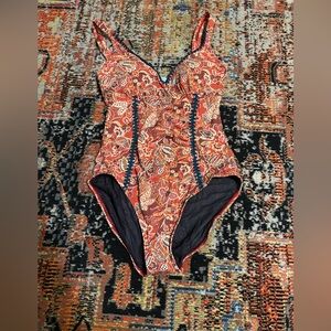 Sundance Enviable Escapes Floral One-Piece Swimsuit NWOT
